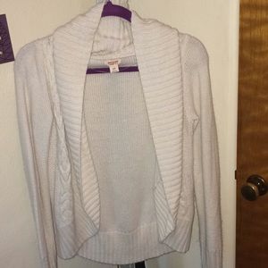 White heavy cardigan